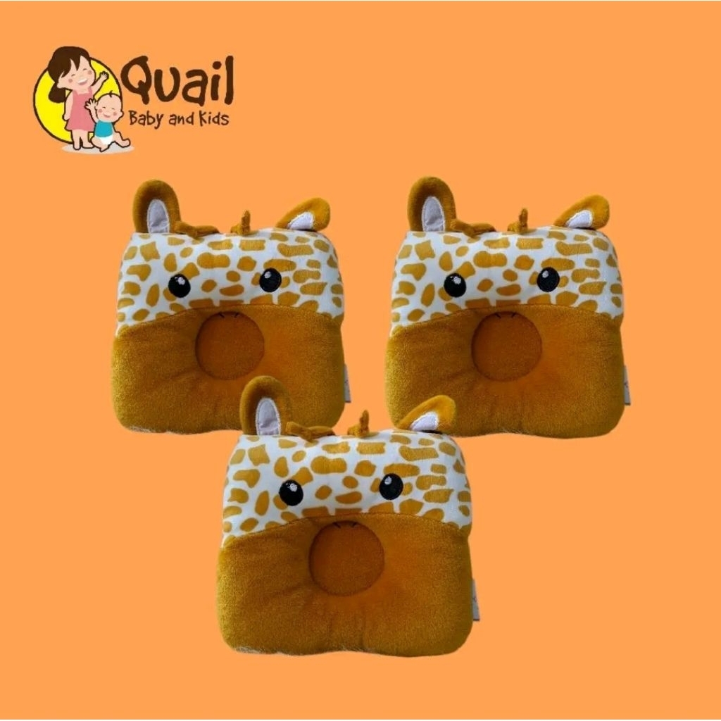 ​Omiland Bantal Peyang Mahkota Series Jerapah - Bantal Anti Peyang Bayi Lucu
