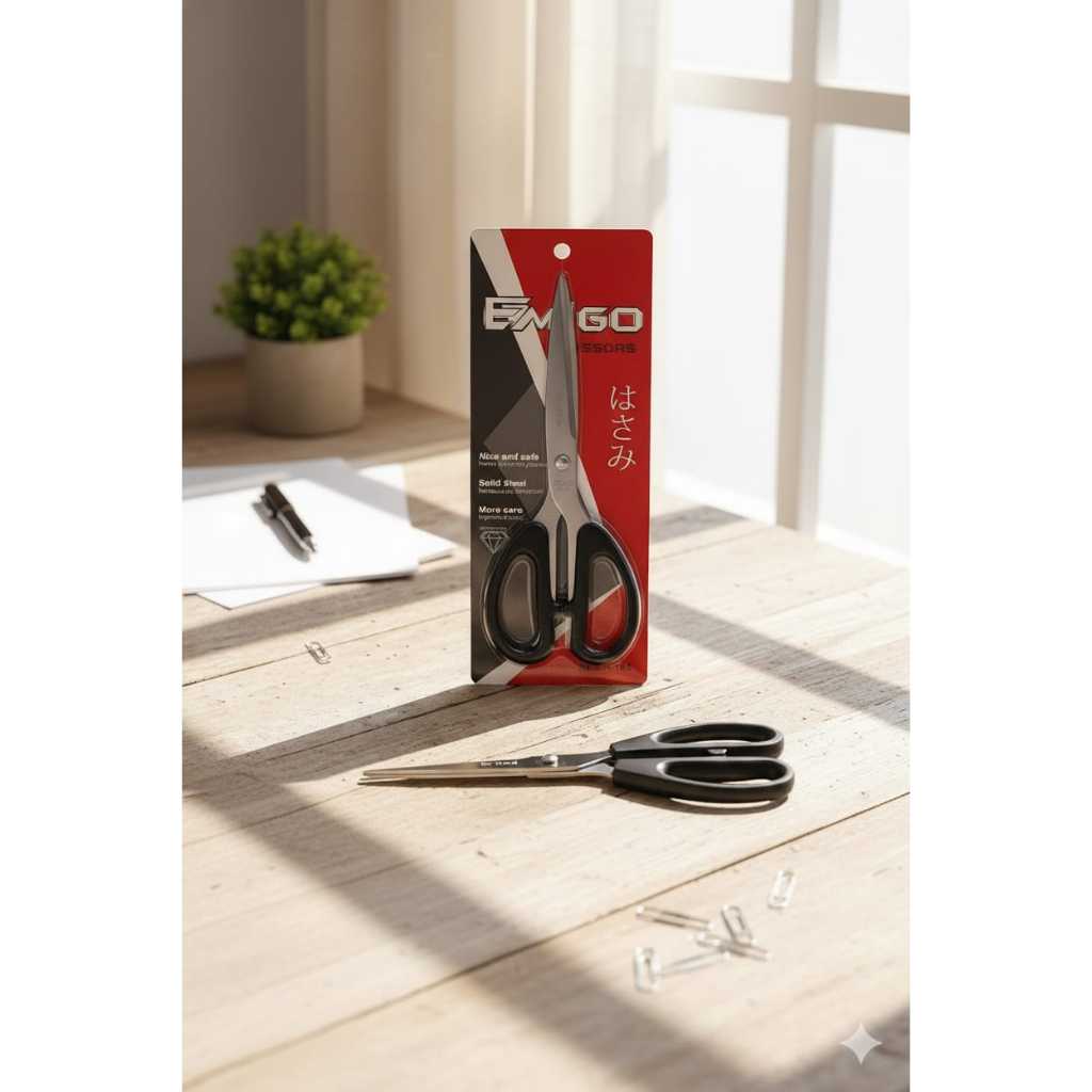 Emigo Gunting Jumbo Stainless Steel Gunting Kertas/Kain Kuat dan Tajam