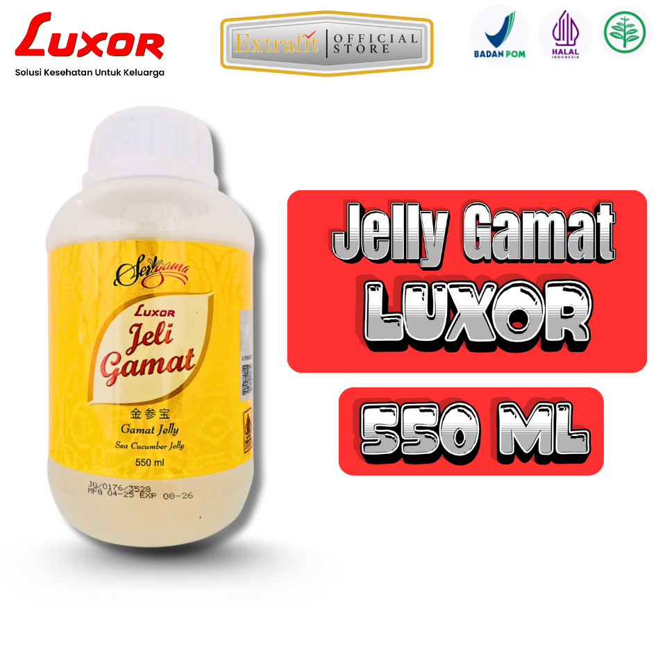Jelly Gamat Luxor 550 ML Sea Cucumber Jelly Asli Original Made In Malaysia