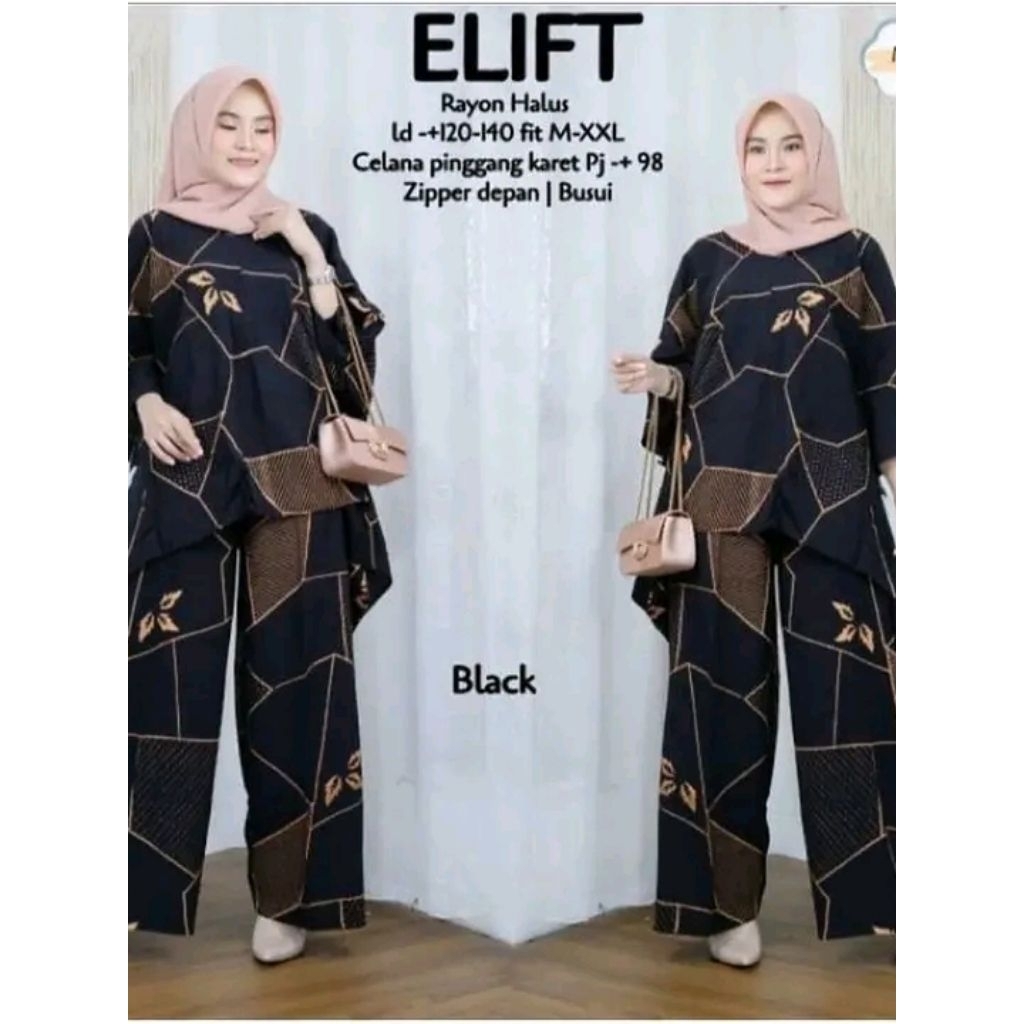 SETELAN JUMBO WAKA ELIFT | SET RAYON TERBARU | ONE SET BUSUI FRIENDLY