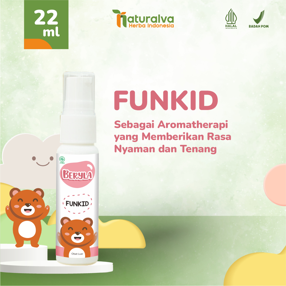 Beryla Funkid Soothing Massage Oil Baby Minyak Balur Untuk Bayi
