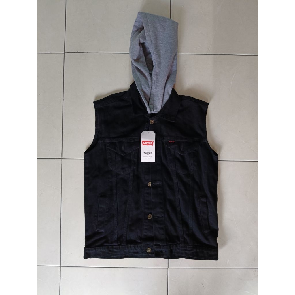 Vest Denim Hoodie