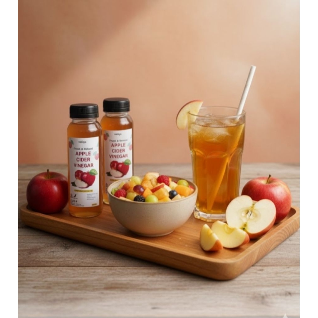 cuka apel with mother