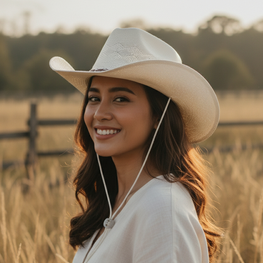 Topi Koboi Jerami Impor Pria Wanita