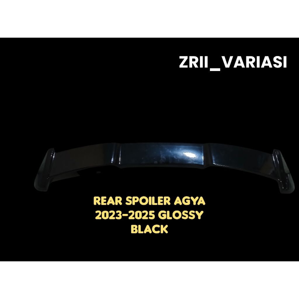 Rear Spoiler Belakang All New Agya / Ayla 2023-2025 Glossy black