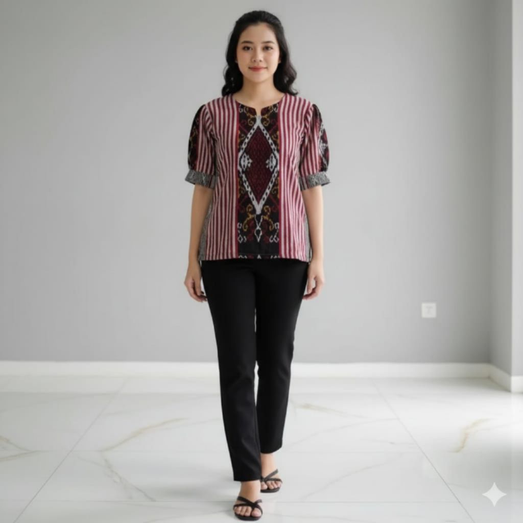 BAJU BLUS BAJU BLUS TENUN BAJU TENUN ATASAN WANITA BAJU BLUS TENUN