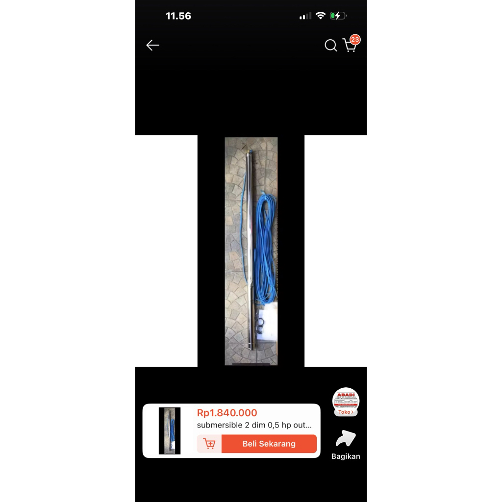 submersible 2 dim 0,33 hp supstar 2 sd 0,33