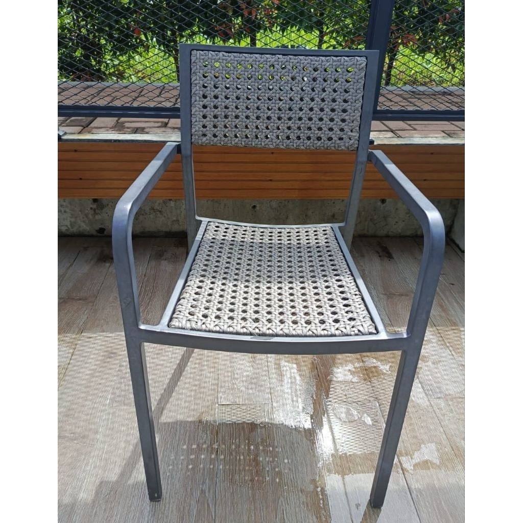 kursi rotan besi mix rotan