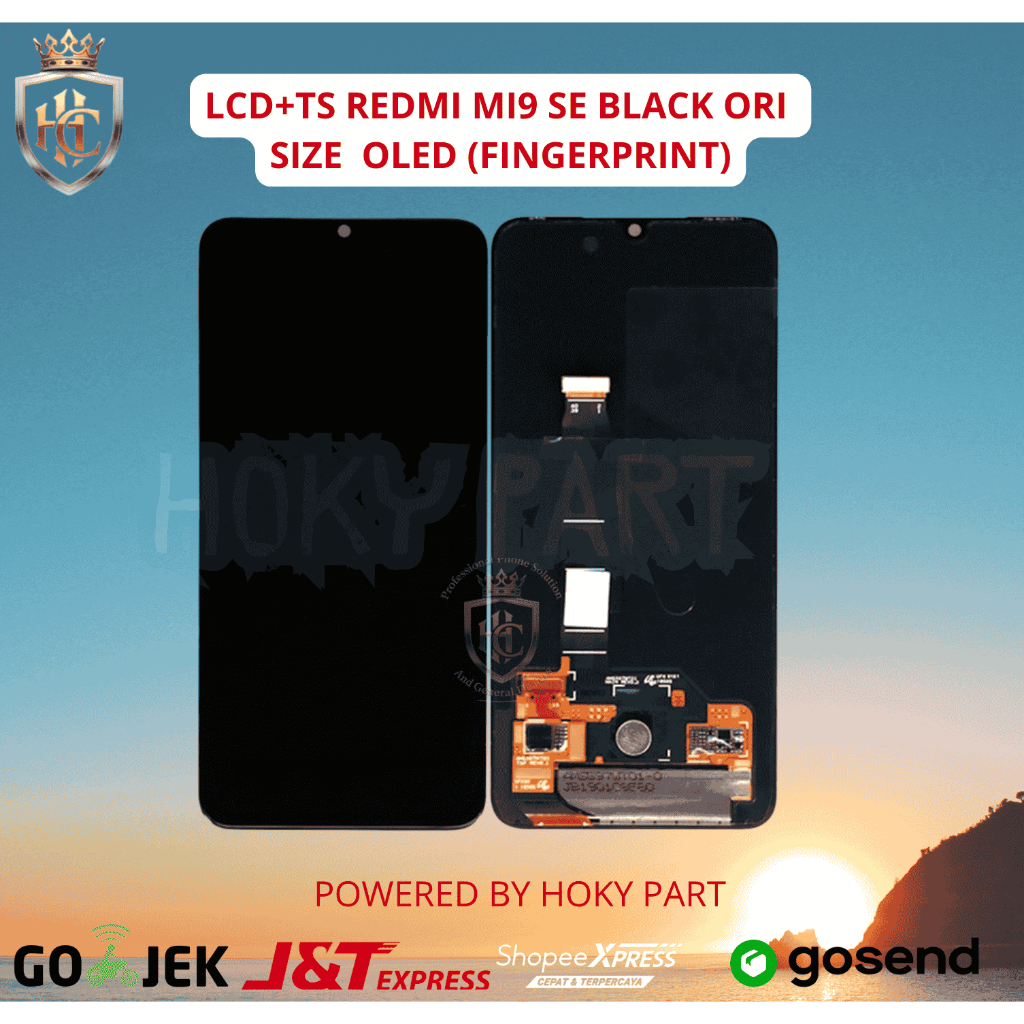 LCD XIOMI MI9 SE BLACK ORI SIZE  OLED (FINGERPRINT) ORIGINAL BEST QUALITY