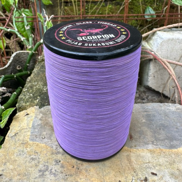 Gelasan Katun Super Premium 6000Yard Uk0.18 Spesial Turnamen Asli Sukabumi.Gelasan Benang Layangan S