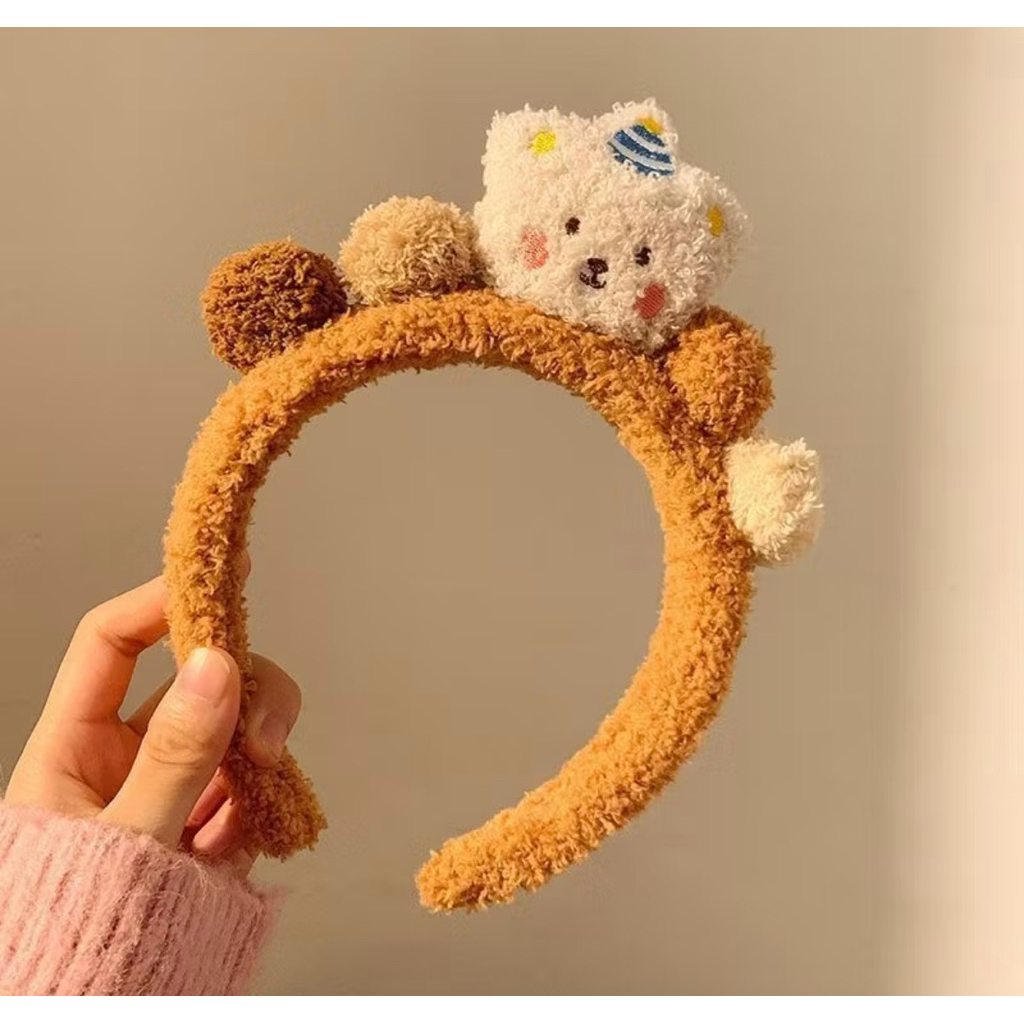 bando lucu fluffy boneka