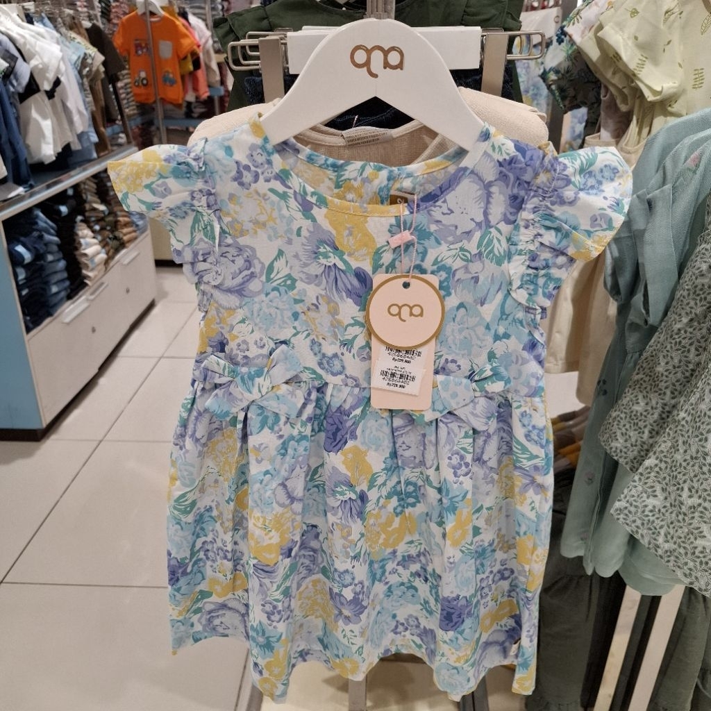 QNA Baju Dress  Anak Perempuan Usia 1-4 Tahun New