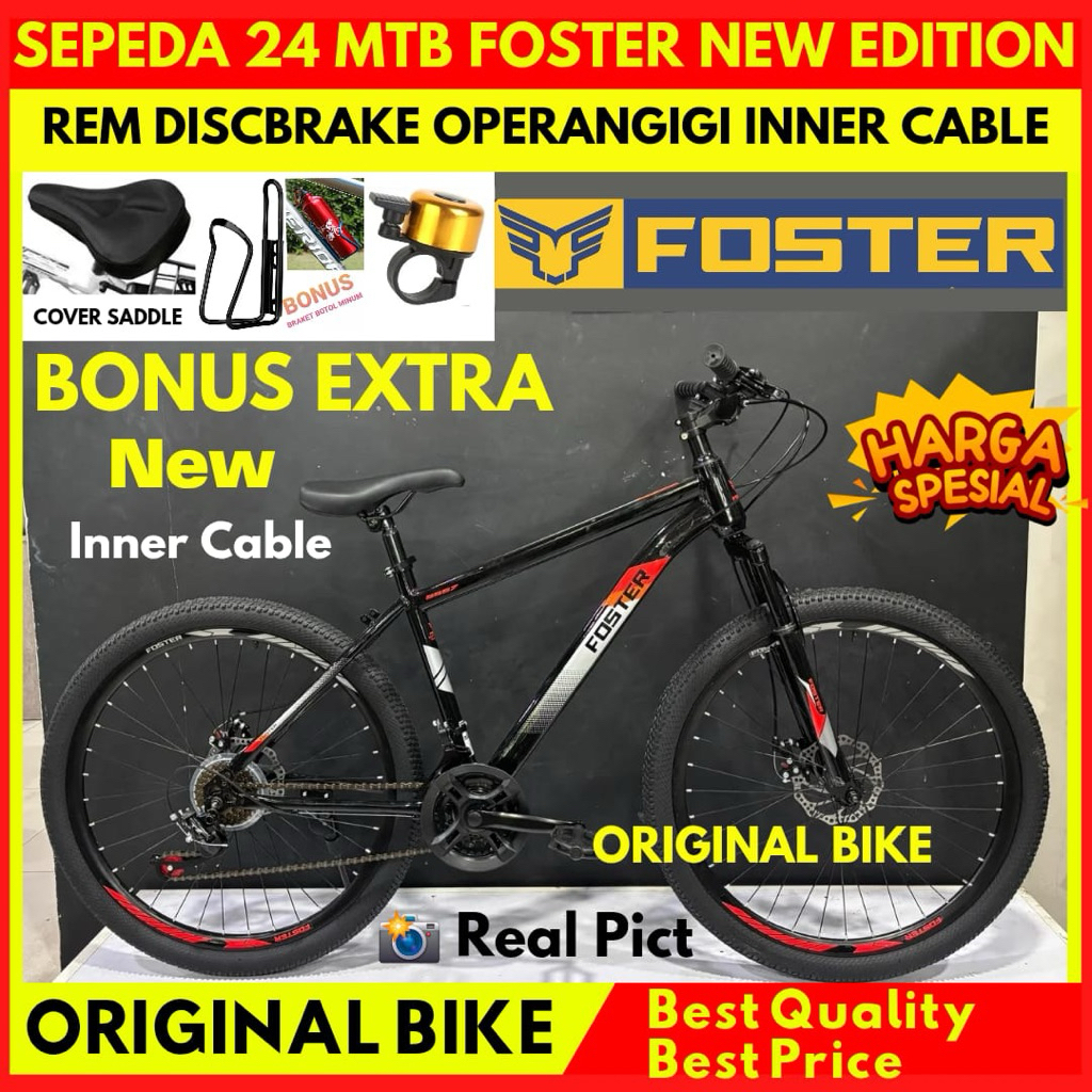 Sepeda Gunung MTB 26 27.5 Fastron Foster Sporty Rem Discbrake Operangigi New