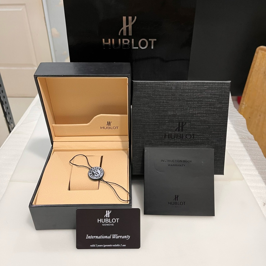 Kotak Box Jam Tangan Hublot Mewah Tempat Jam HB Include Book, Card, Tag & Paperbag