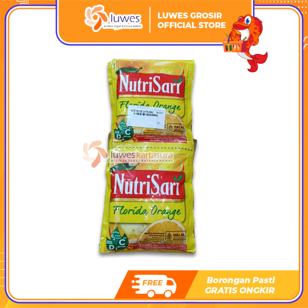 [GROSIR] Nutrisari Renceng Isi 30 Pcs Minuman Bubuk Instan Rasa Florida Orange Murah
