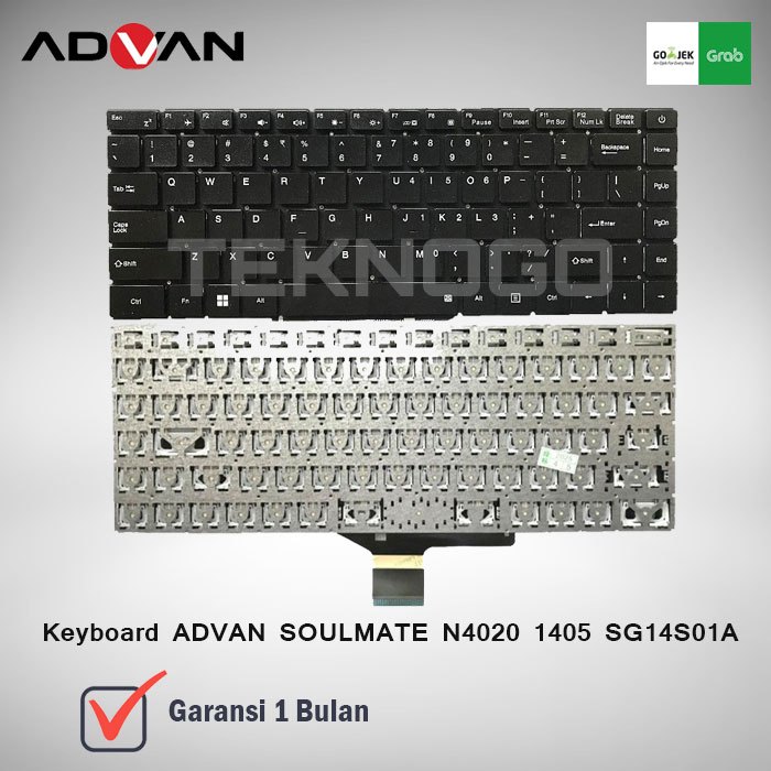 KEYBOARD ADVAN SOULMATE N4020 1405 SG14S01A BLACK
