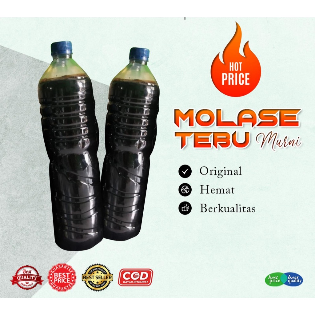 Molase Molase TETES Tebu Murni Asli 1KG