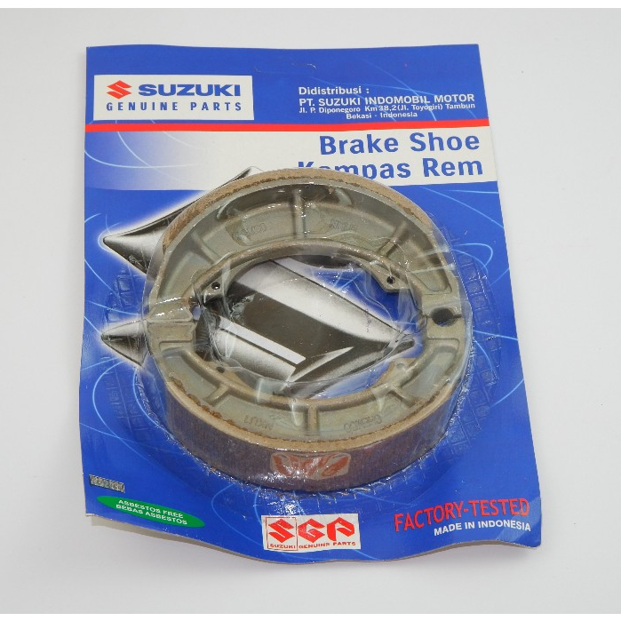 Kampas Rem Belakang Tromol Suzuki Thunder 125 Ori / Kampas Tromol Spin 125 Original premium