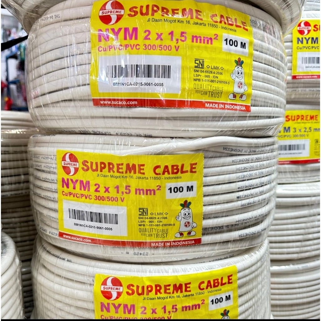SUPREME KABEL NYM 2x1,5mm / Nym 2x1.5mm 100 METER