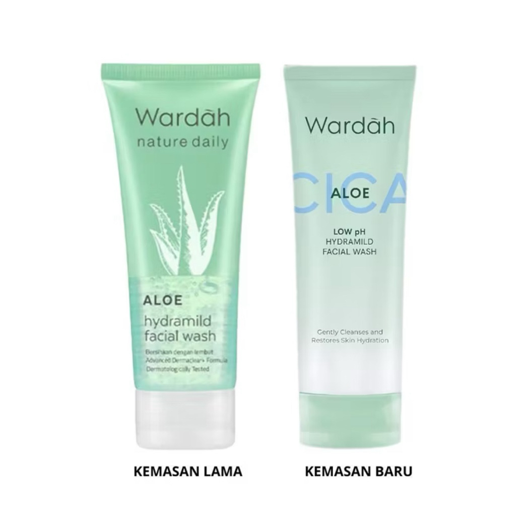 Wardah Aloe Cica Low pH Hydra Mild Facial Wash 100 ml