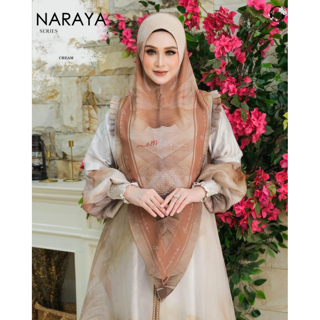 (COD) New Gamis Syari Naraya Series by Omeiro