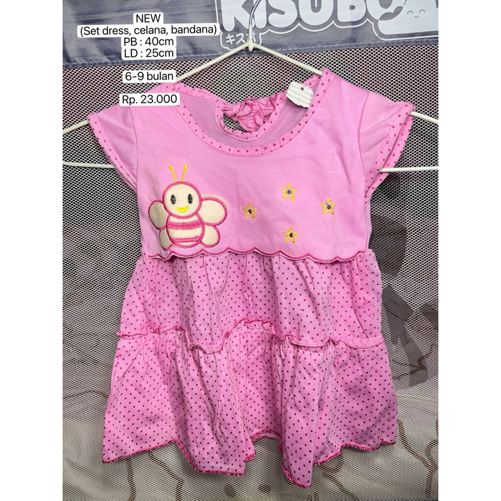 DRESS BAYI / DRESS BAYI PEREMPUAN / BAJU BAYI PEREMPUAN