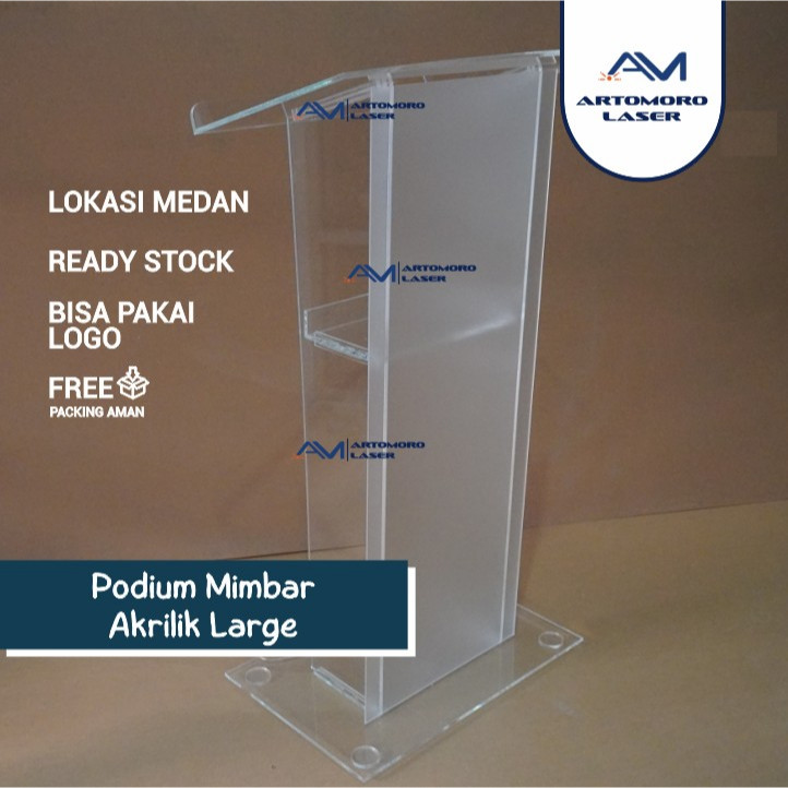 MIMBAR PODIUM AKRILIK READY MEDAN MIMBAR MASJID GEREJA