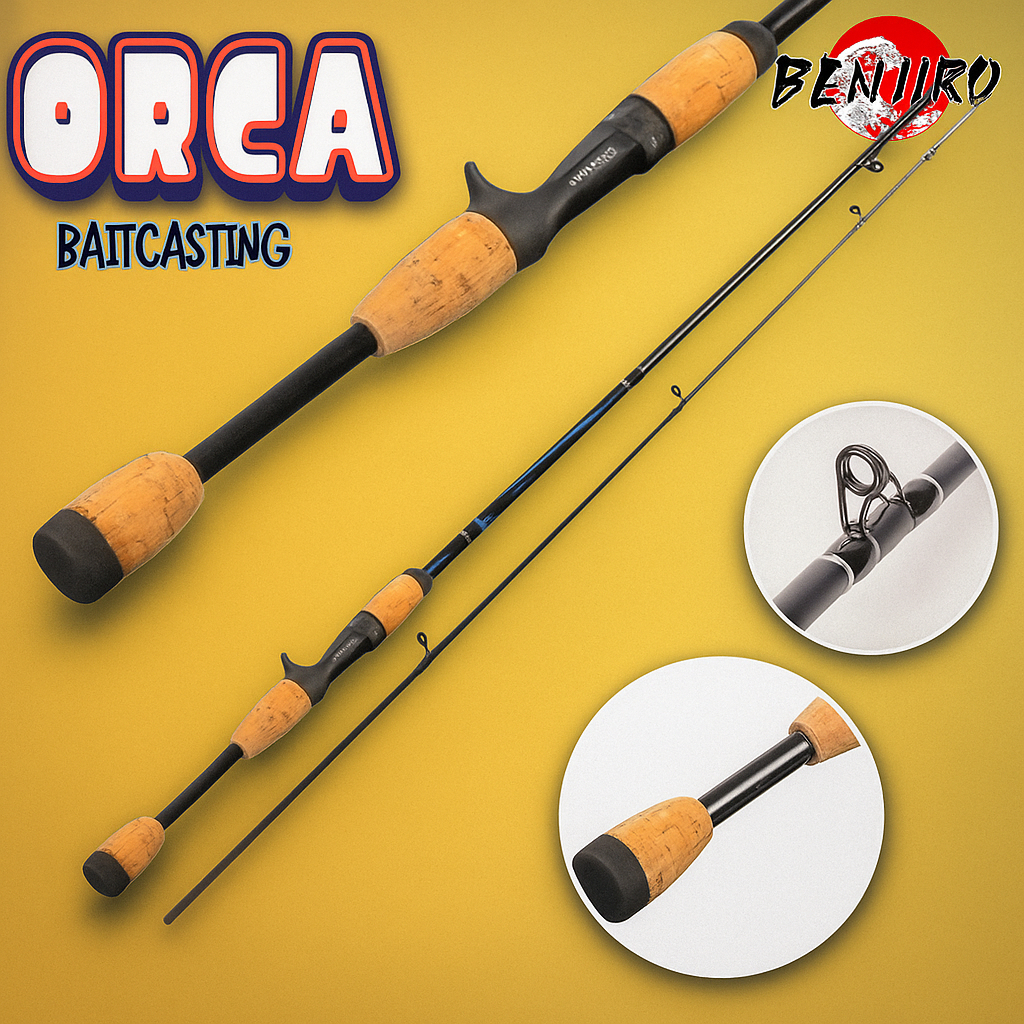 joran pancing bc baitcasting carbon benjiro orca 180cm kuat 8 kg