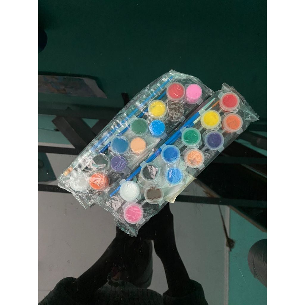 Cat akrilik set 12 warna/Cat air anak/cat lukis/cat kanvas