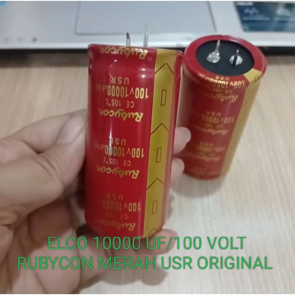Elco 10000 UF/100 VOLT RUBYCON MERAH USR ORIGINAL