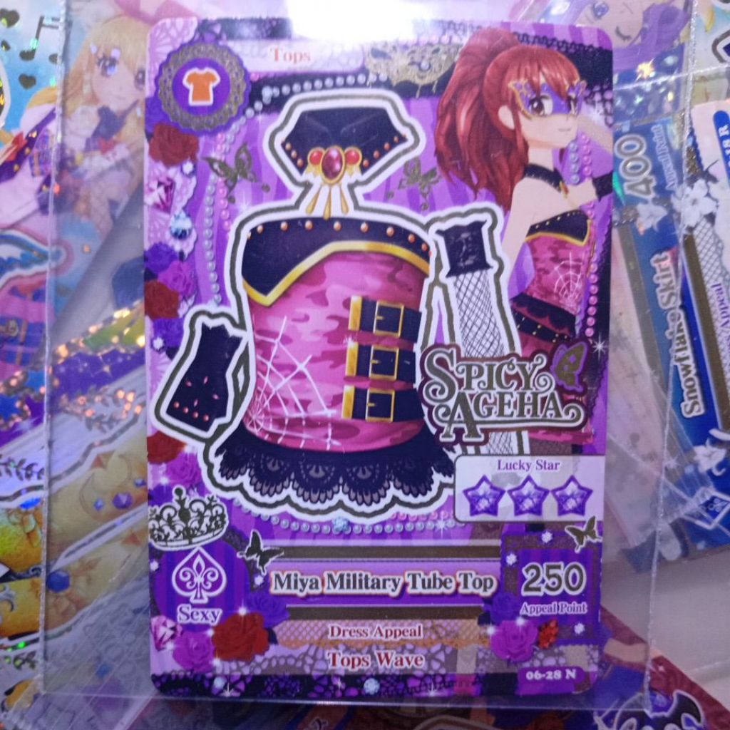 Aikatsu Spicy Ageha Masquerade Miya Military Tube Top