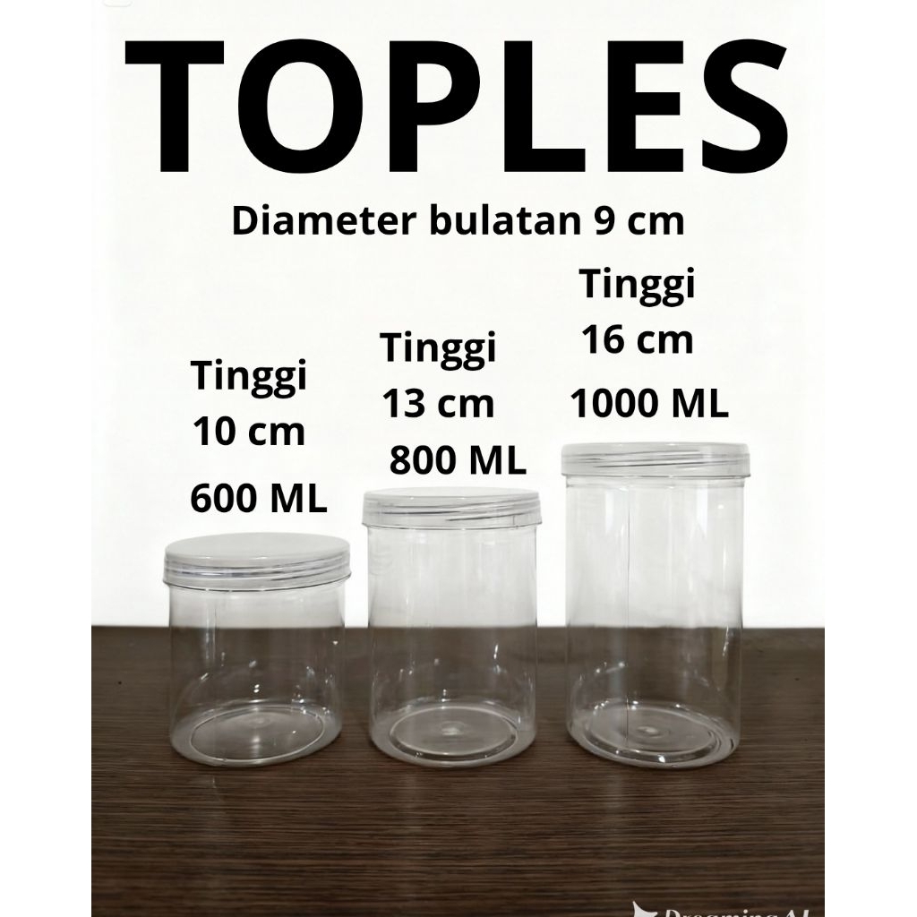 TOPLES KUE 600 ML 800 ML 1000 ML | TOPLES TABUNG SILINDER | TOPLES KUE | TOPLES KUE KERING