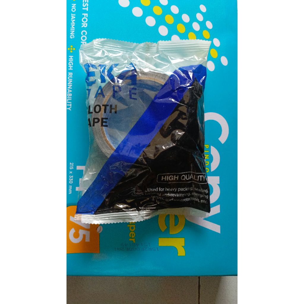 Lakban Eka tape Hitam 2 inchi / Lakban Hitam Eka tape 48mm mudah di sobek / lakban hitam