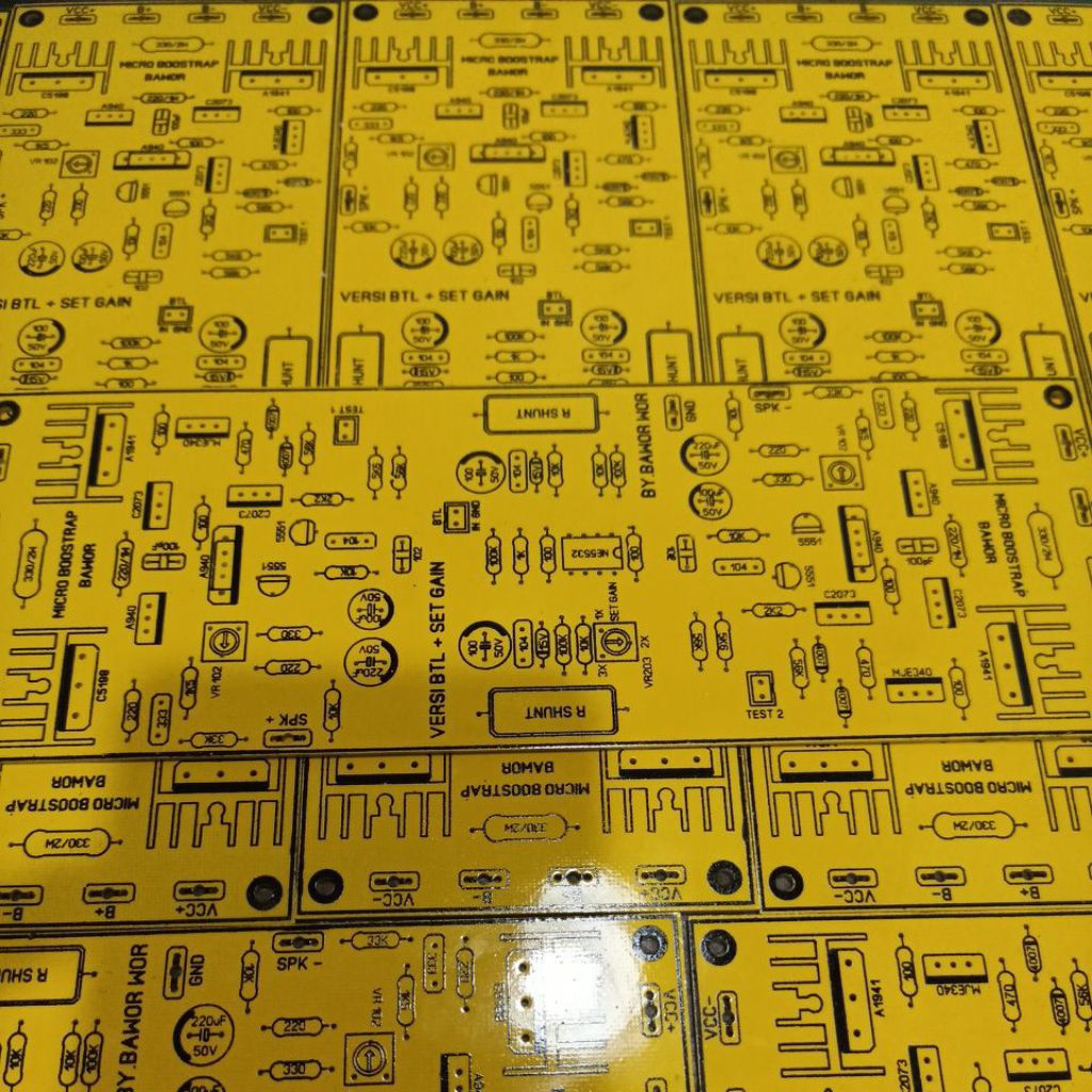 PCB MICRO BOOSTRAP BAWOR VERSI BTL SET GAIN FIBER KUNING