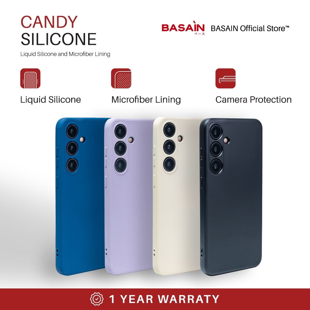 BASAIN Casing Samsung A52 Candy Silicone Case