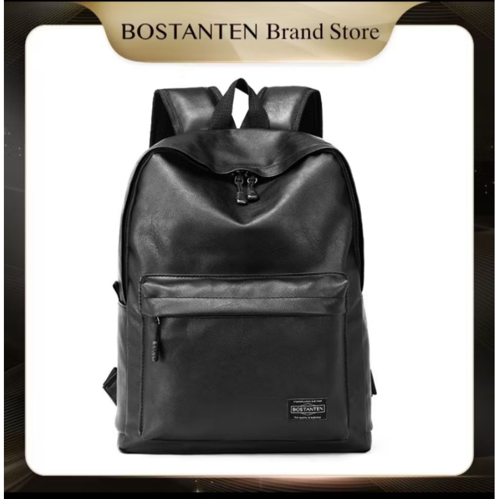 BOSTANTEN>Ransel Pria Wanita Vano By Bostanten Tas Ransel Bahan Kain PU Anti Air Oxford Waterproof>T