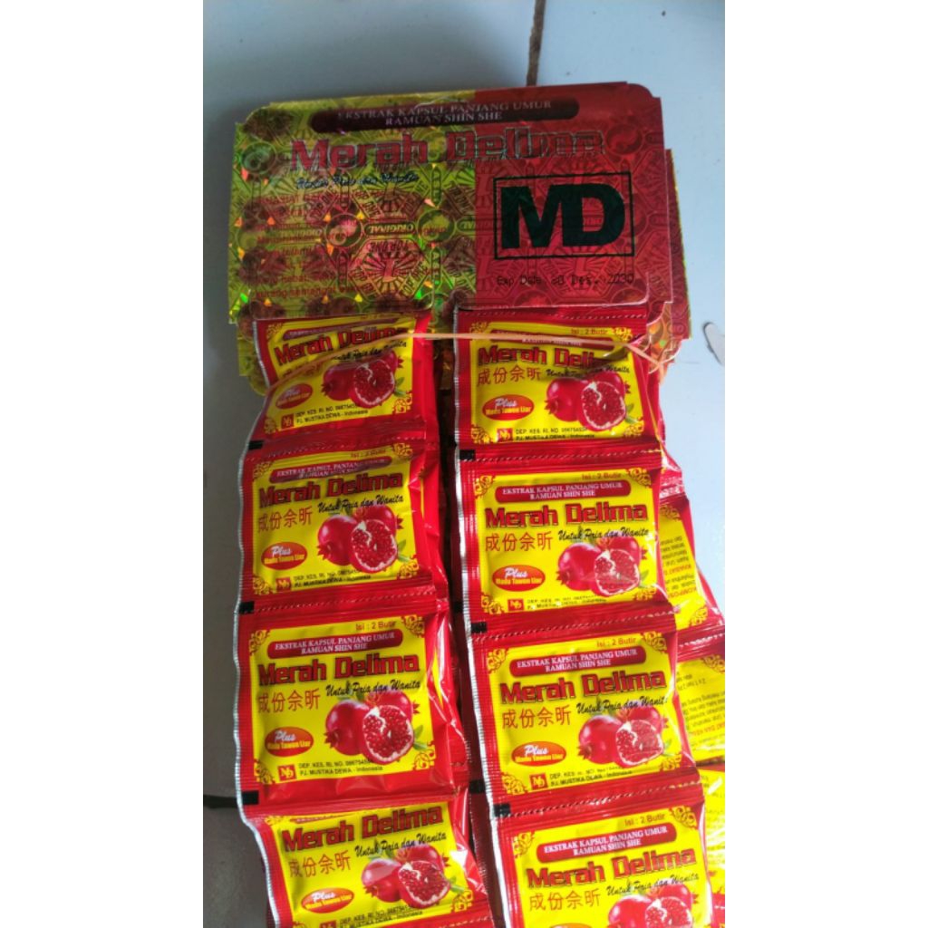 MERAH DELIMA OBAT ASAM URAT ISI 20SACHET