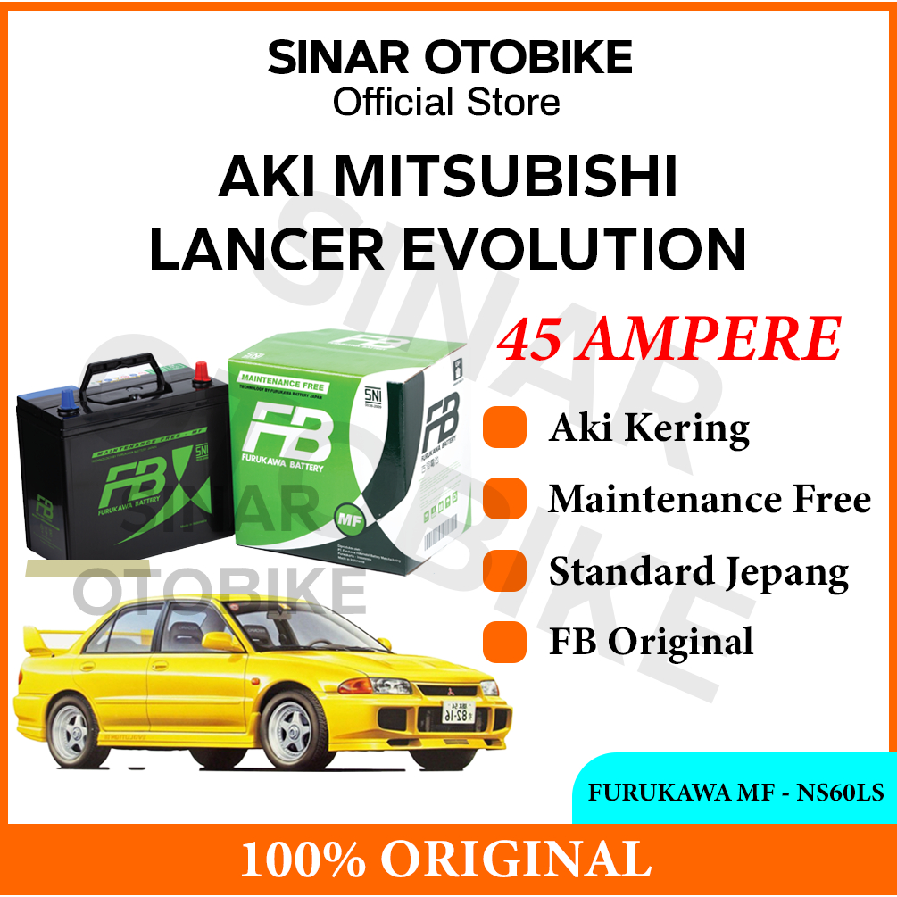 AKI MITSUBISHI LANCER FURUKAWA BATTERY MF KERING