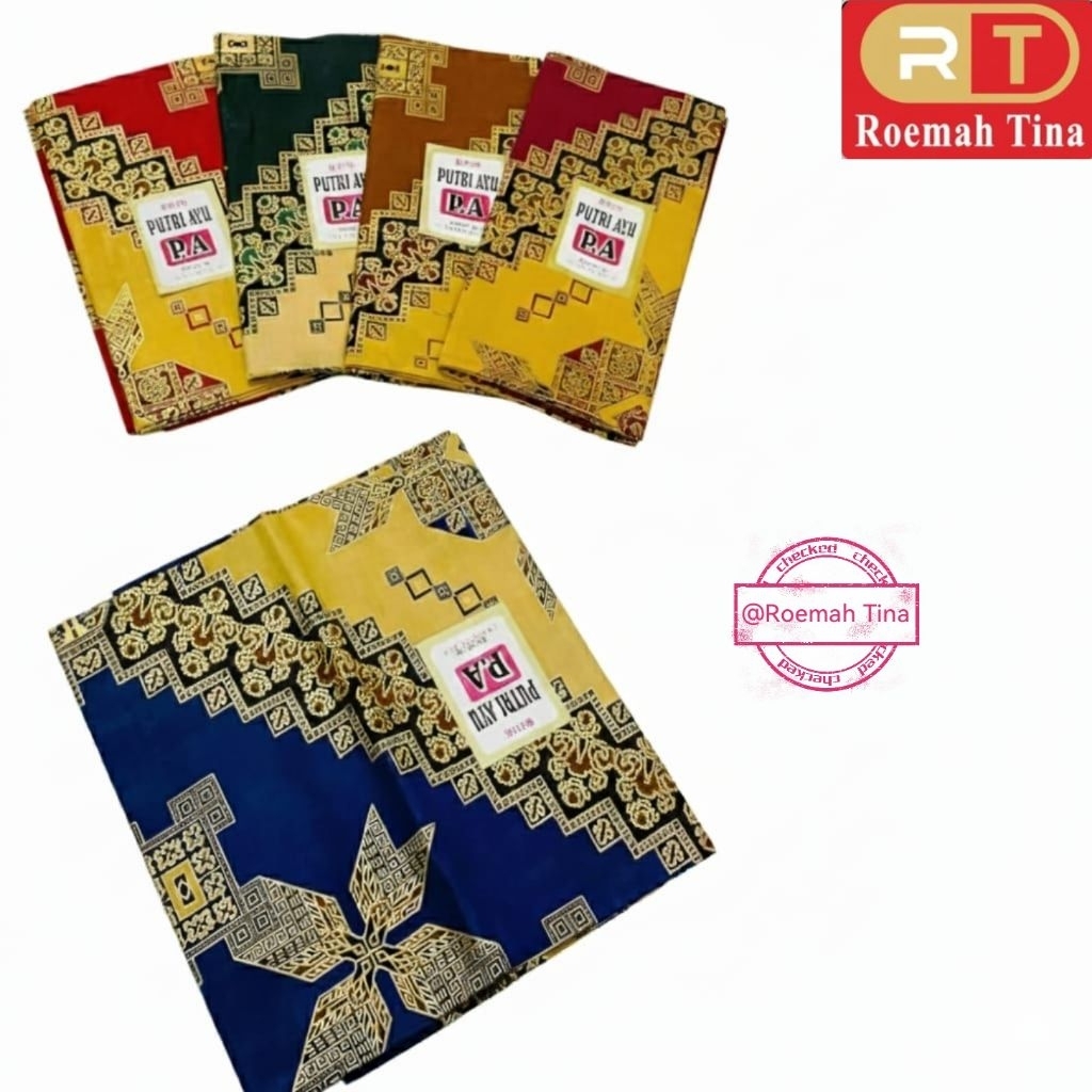 Taplak Meja Batik Prada / Taplak Meja Guru