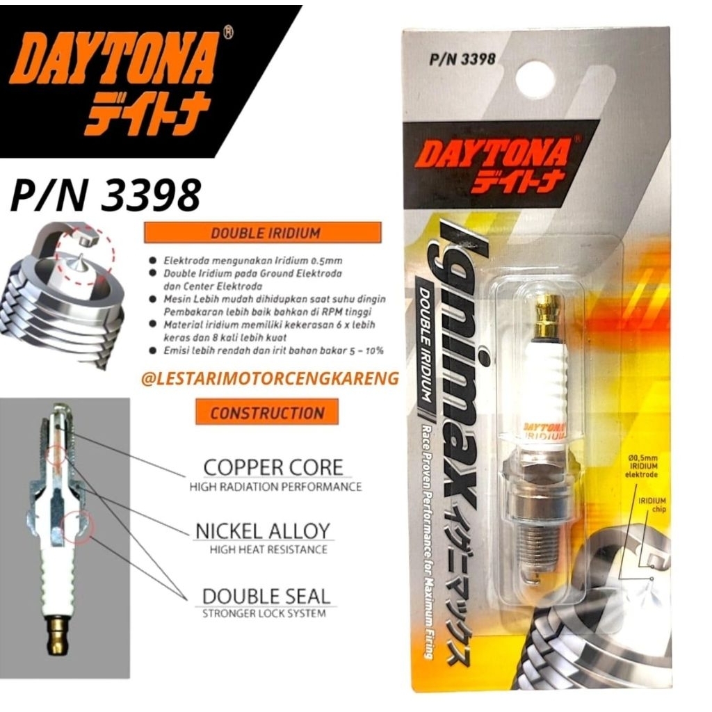 Busi Daytona iridium 3398 Busi Double iridium Busi Racing Busi Mio Jupiter Supra