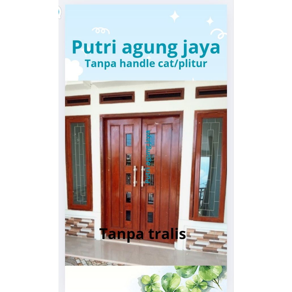 kusen+pintu kupu tarung +jendela+loster bahan kamper dan meranti bisa custom fast respon