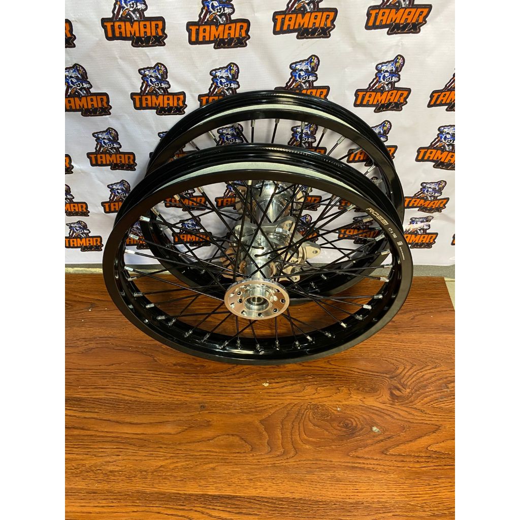 Wheelset Surex CRF Tromol Chrome Ring 17 Tanpa Ban Velg Rossi Ukur 160/160 Dan 160/185