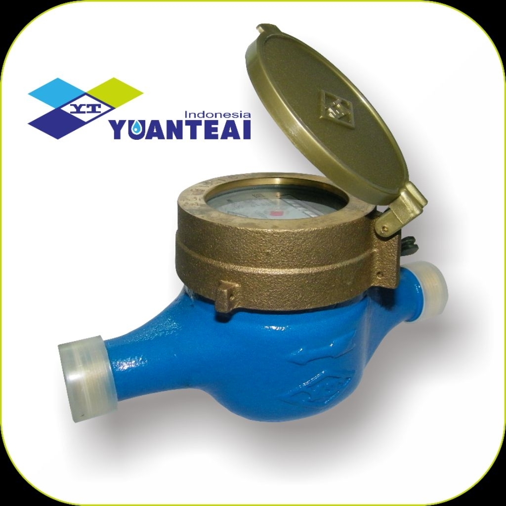 METERAN AIR KUNINGAN /WATER LEVEL BRUSH YUANTAI/FULLSET KUNINGAN METERAN AIR YT