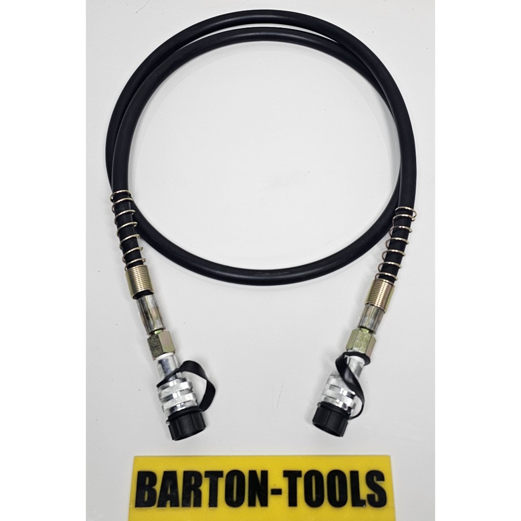 3/8" 700Bar 70MPa 10000psi 2M 2 Coupler Female Hydraulic Hose Black FCFC BARTON Selang Hidrolik 2 Me