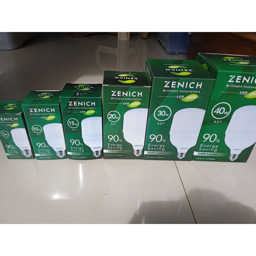 LAMPU LED ZENICH 10 WATT GARANSI 1 TAHUN