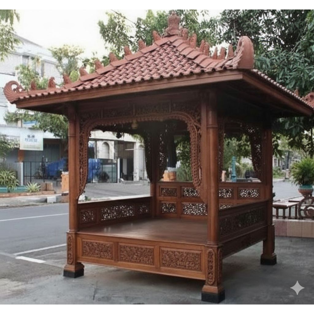 Gazebo Ukir Jati Jepara