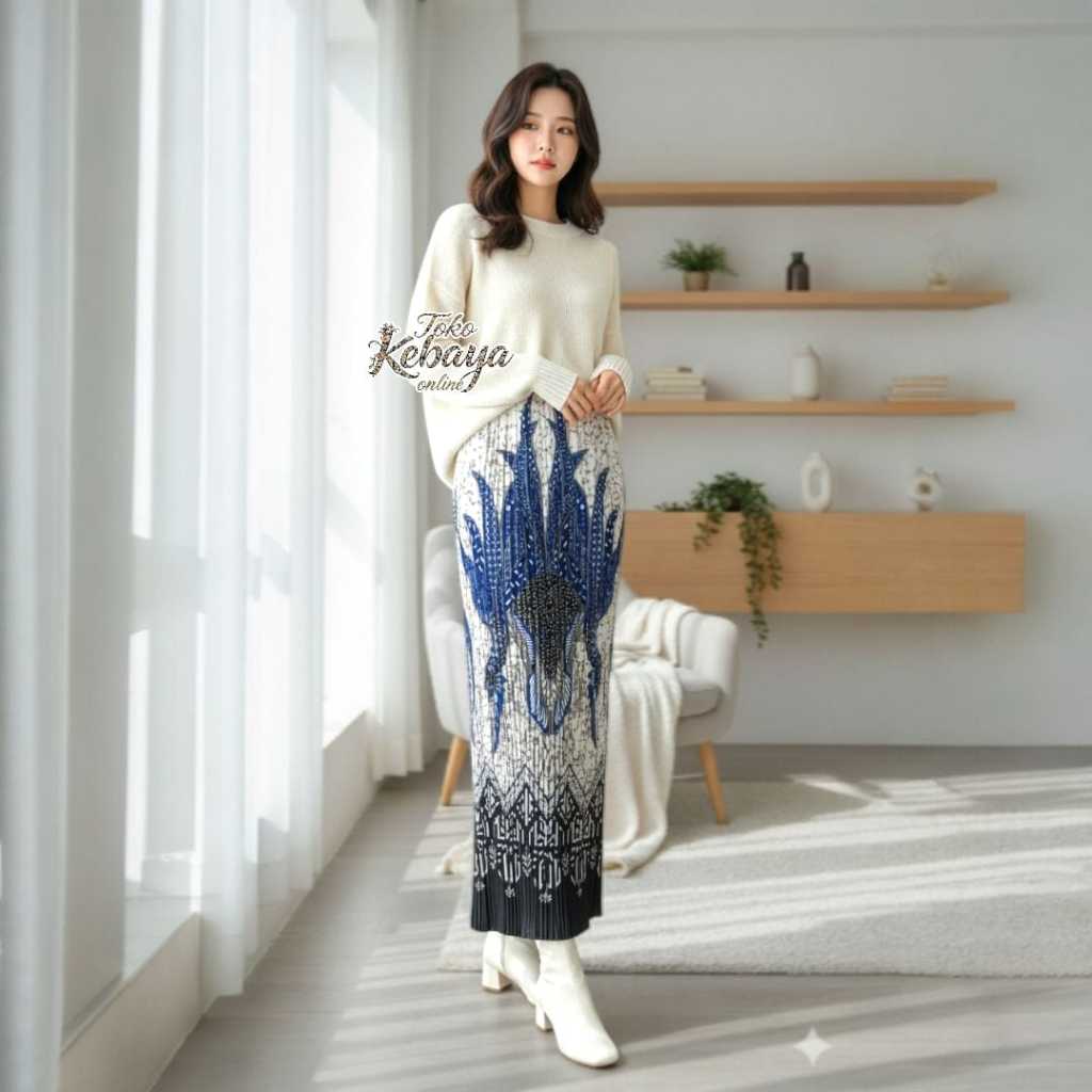 Rok plisket batik / rok plisket batik premium / rok plisket motif / rok batik kondangan