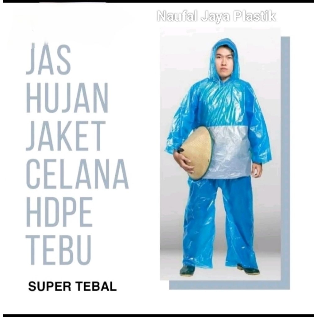 Jas Hujan Plastik Tebu | Mantel Hujan