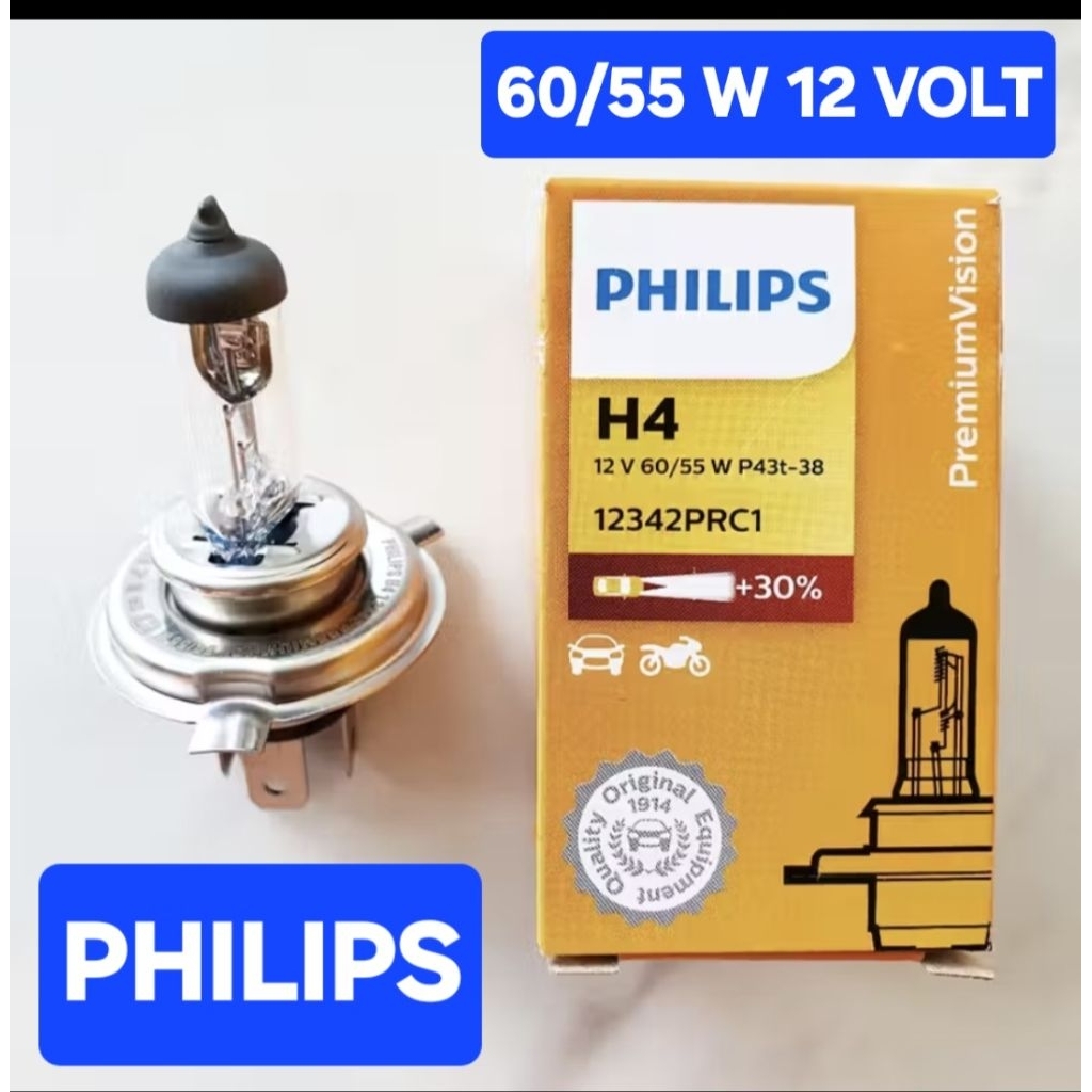 BOHLAMP PHILIPS H4 60/55 WATT 12 VOLT