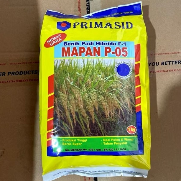 Bel 4 Gratis 1 Bibit Padi Hibrida Mapan 05 ASLI KEMASAN PABRIK exp 01-2027